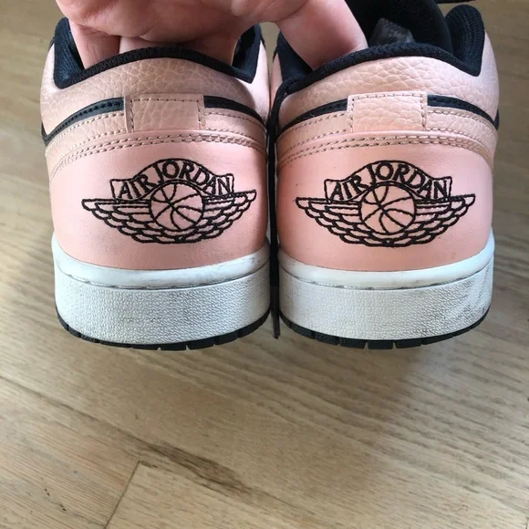 Air Jordan 1 Low 'Crimson Tint' Sneaker Men's Size 11 Black 553558-034